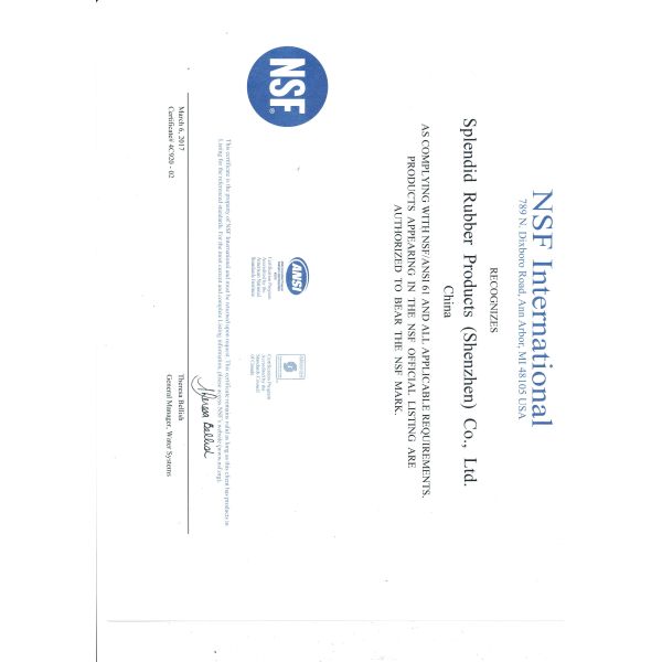 AS568 All Colorful HNBR Rubber O Rings Seal NSF61 Approval Custom Design