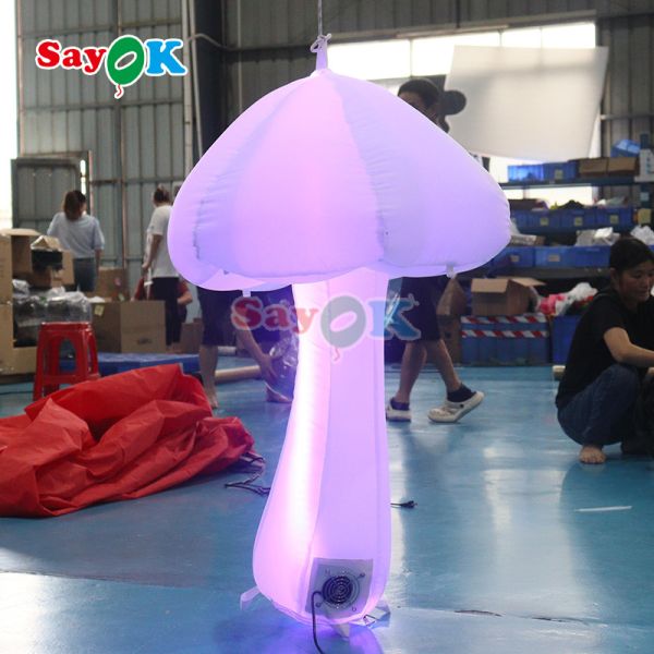 3.2FT Inflatable Mushroom Light Christmas Decoration Led Mushroom Inflatable