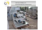 Automatic label slitting and rewinding machine with counting, blank label
