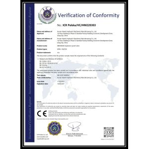 Changsha Kaienli Hydraulic Technology Co., Ltd. Certifications
