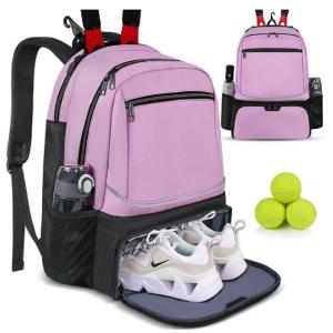 Wholesale Custom Tennis Backpack For 2 Rackets With Separate Shoe Space To Hold Badminton Squash Racquets from china suppliers
