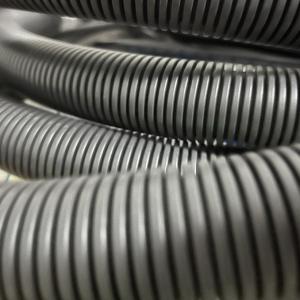 China 25mm Black Corrugated Drainage Pipe PP , 32mm Black Flexible Drain Pipe on sale