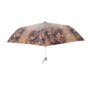 China 7 Ribs Auto Open Close Umbrella 3 Fold Umbrella With Oil Fabric And Plastic Handle on sale