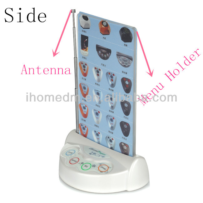 C200 Nice customized language logo wireless call button with menu folder