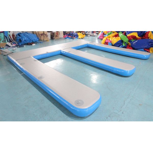 Custom Inflatable Floating Dock Inflatable Air Pontoon Yacht Boat Water Docks Platform