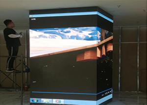 Pyramid LED Sphere Display , LED Video Screen Flexible Module Splicing Soft Board