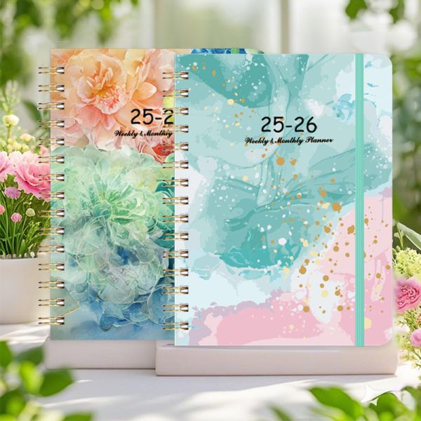 Academic Usage Spiral Hardcover Notebook with Screw-Binding Durability High Binding Type Screw-Binding