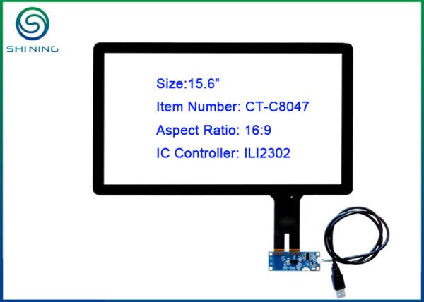 Quality 15.6" USB Touch Screen 16:9 With ILI2302 Controller For Industrial Touch PCs, Panel PCs for sale