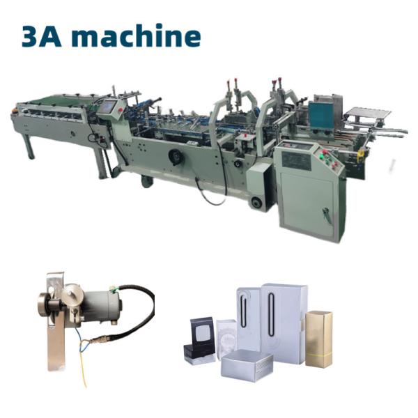 Quality Automatic Continuous Feeding Paper CQT580-UV Folder Gluer Machine for Paper Box Folding for sale