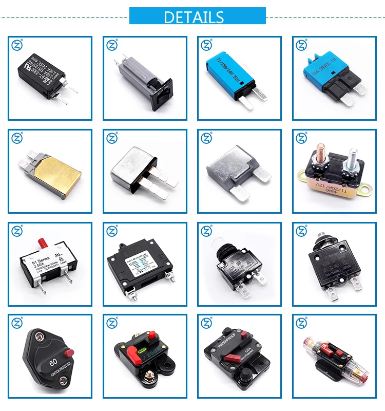 E99 50A 60A 70A 80A 100A 150A 200A 250A 300A Automotive Circuit Breaker Protection Switches