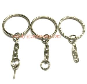 jiayang custom length and types  silver flower key chain link with screws