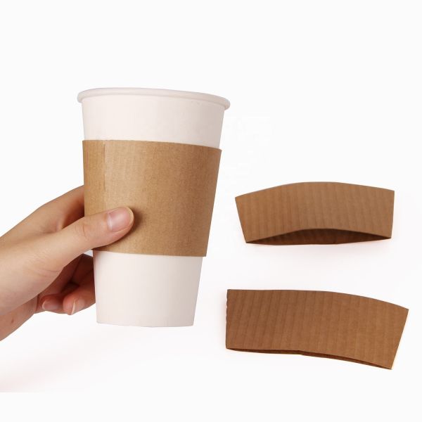 Hot Paper Cup Sleeve Custom Paper Coffee Cup Sleeve With Logo