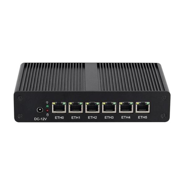 Quality Intel Pentium 4405U 6LAN RJ45 Software Router DDR4 With Dual Screen Display for sale