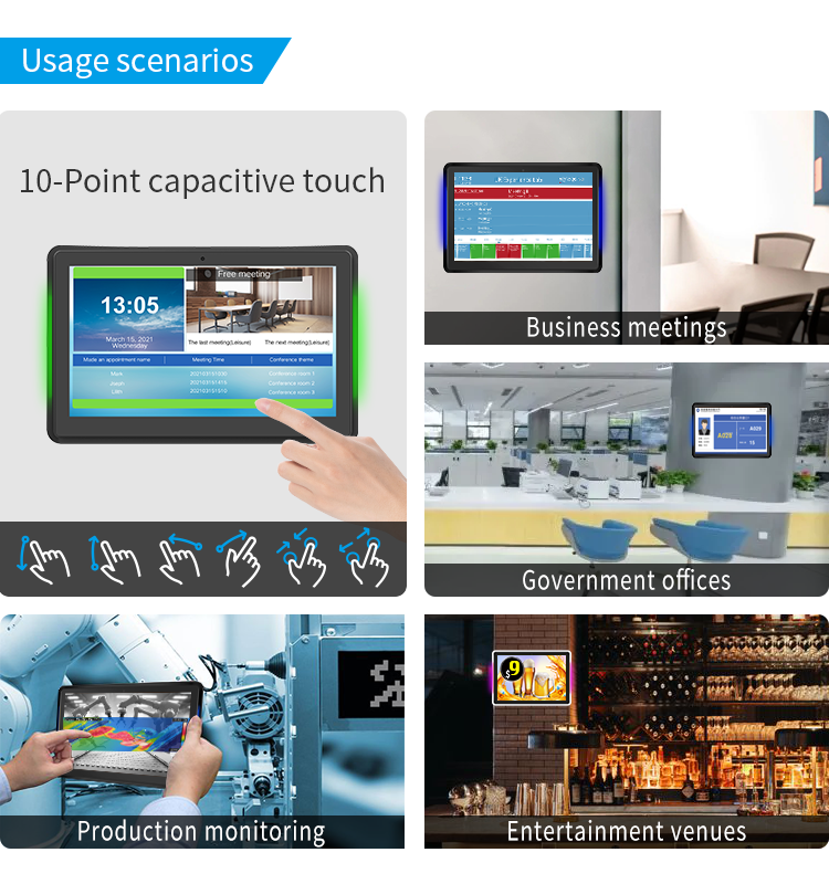 15.6 Inch Android Meeting Room Tablet with POE and Capacitive Touch Screen