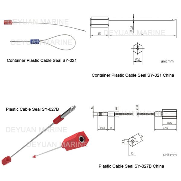 Professional Cable Seals Shipping Container Parts Yellow / Green / Orange