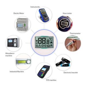 Wholesale Customized Tn Stn FSTN Segments LCD Display Tn Monochrome Digit Segment LCD for Non-Contact Thermometer from china suppliers