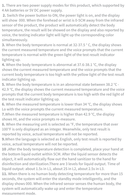Temperature Measurement Machine Automatic Touchless Soap Dispenser