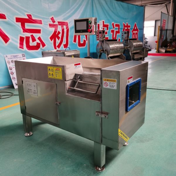 High Efficiency Home Commercial Frozen Meat Dicing Machine One Key Operation Fast Meat Cutting