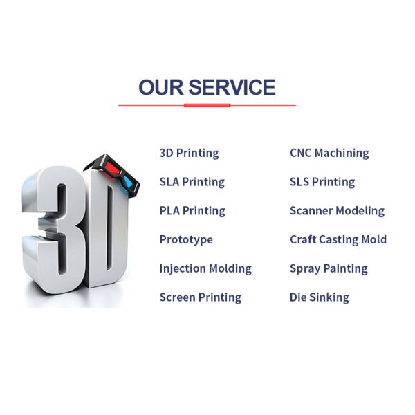 Prototype Resin 3D Printing Service Electroplating Service STL STP Drawing