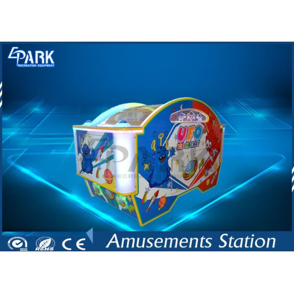 UFO Shape Air Hockey Video Arcade Game Machines With LED Light