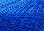 powder coated double loop wire mesh metal garden fence