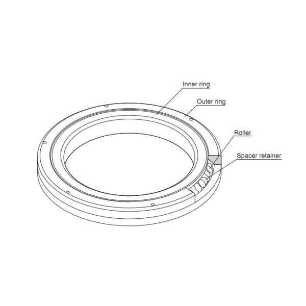 1576742030393353.jpg RU28UUCC0P5 10*52*8mm crossed roller bearing Low noise hollow design harmonic drive reducer CSF strain wave gear