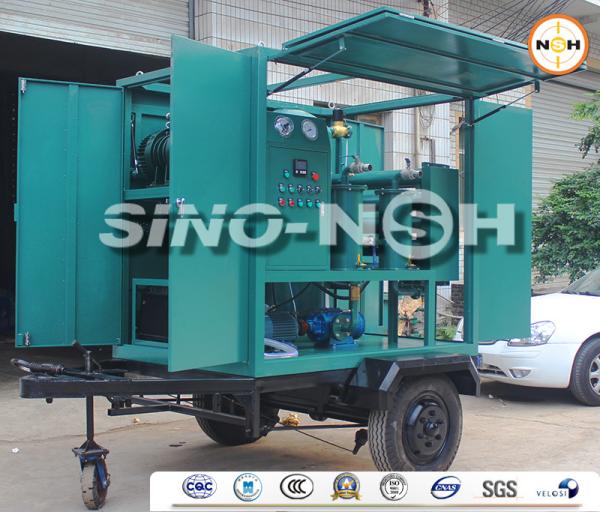 Quality Oil Dielectric Improving Transformer Oil Filtration Machine High Speed Degassing Spiral Flow Structure for sale