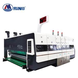 China 3 Color Carton Corrugated Box Flexo Printing Machine With Die Cutter Slotter on sale