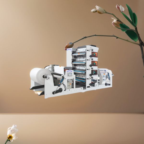 RY-850 PAPER CUP FLEXO PRINTER HYDRAULIC LIFTER CORONA TREATMENT MITSUBISHI TENSION CONTROLLER 1300MM UNWIND AND REWIND