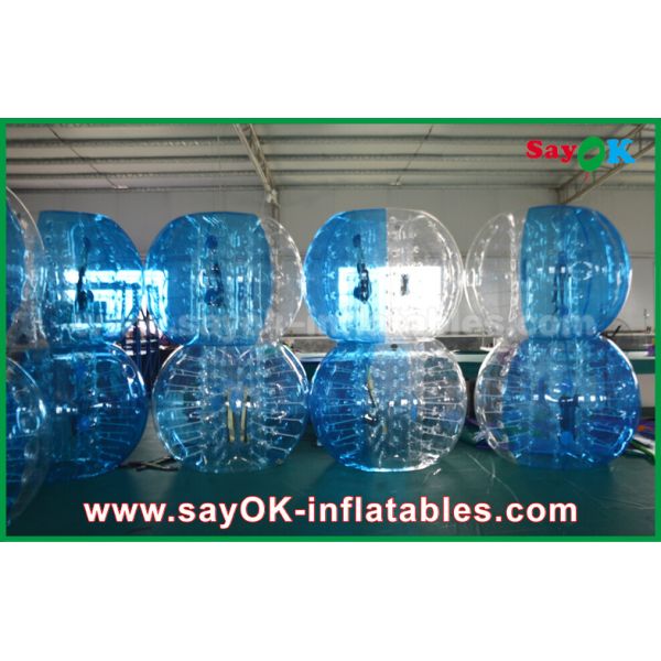 Inflatable Games For Adults Transparent 0.8mm / 1.0mm PVC / TPU Bubble Bumper Ball Soccer 1.5ｍ DIA