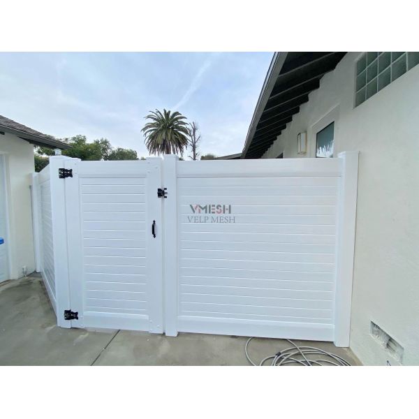 Uv Proof 6x8 Ft Pvc Privacy Fence Panels White Color Durable