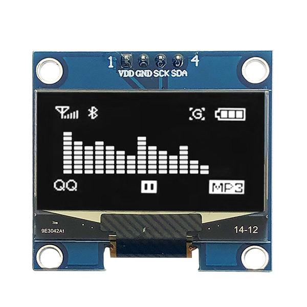 Quality Passive Matrix 1.3 Inch I2C OLED Display 128x64 COG PCB 4 Pins for sale