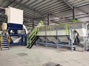 China Automatic Bottle Washing Machine Plastic Bottle Recycling Machine HDPE / PP / LDPE on sale