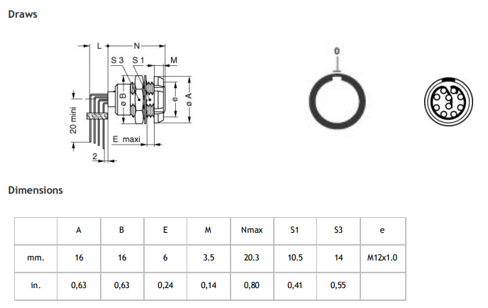 Lemo Elbow Right Angle 3 Pin Female Socket Connector For Printed Circuit Board