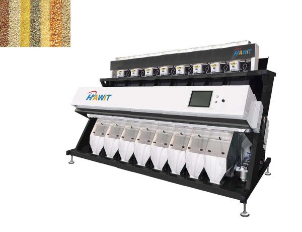 Quality 0.01mm2 Grain Color Sorter With High Resolution Camera 5340 Pixel Identifying for sale