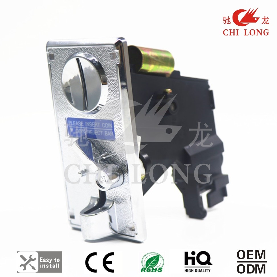 Plastic Panel Vending Machine Coin Acceptor Mechanism CPU Programmable