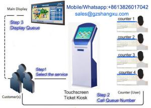 China Unlimited Bank Branch 22 Inch LCD Electronic Queue Management System on sale
