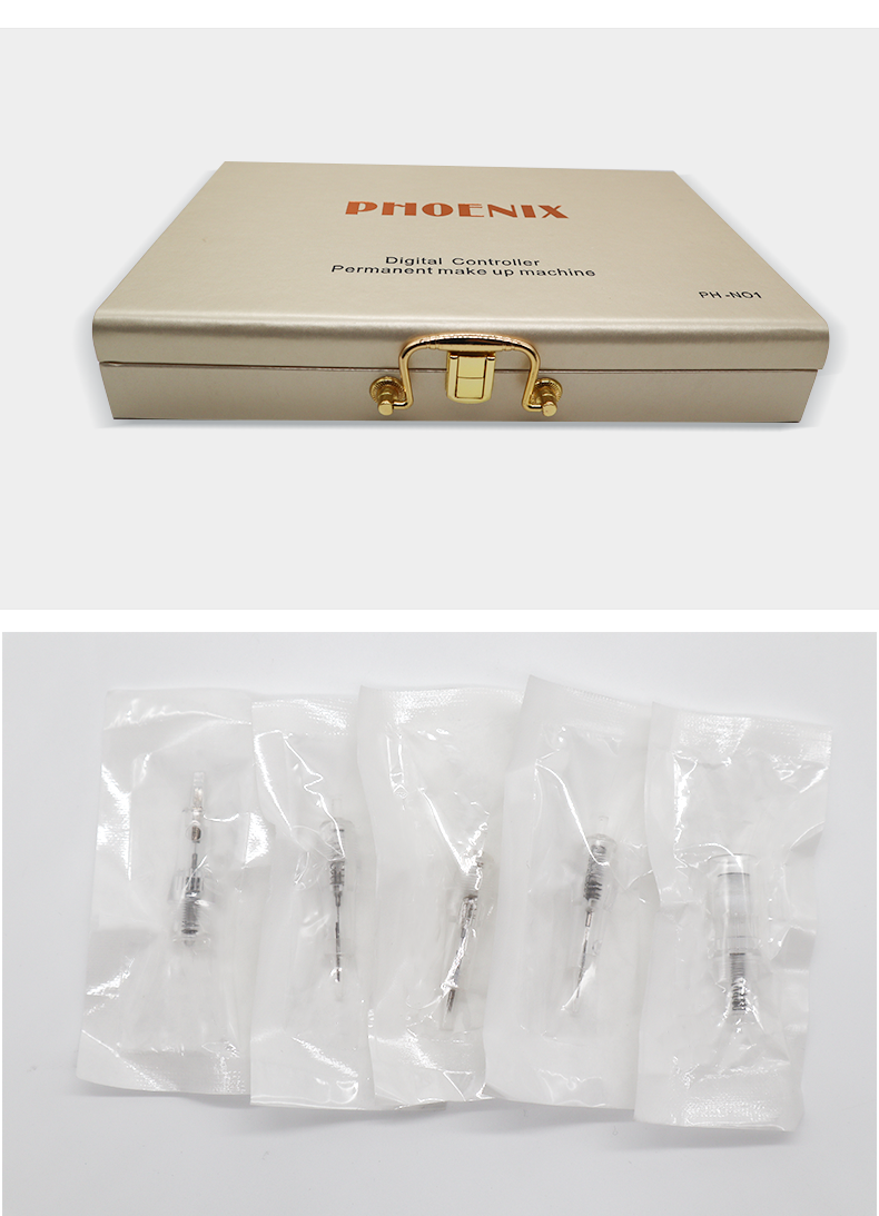 PMU Gold Microblading Permanent Makeup Machine Hollow Cup Motor