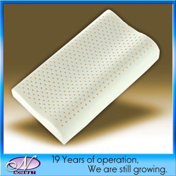48*28*7/9cm Woven Fabric Talalay Latex Wave Pillow for Soft and Supportive Sleep