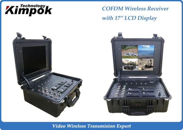Quality Remote Control COFDM Video Receiver Wireless -105dBm--20dBm RF Level Input for sale
