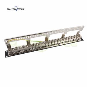 China 1U FTP Cat6a 24 Port Patch Panel Cabinet on sale