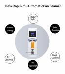 Plastic Bottle Automatic Can Sealer Pet Cannular Can Capping Machine