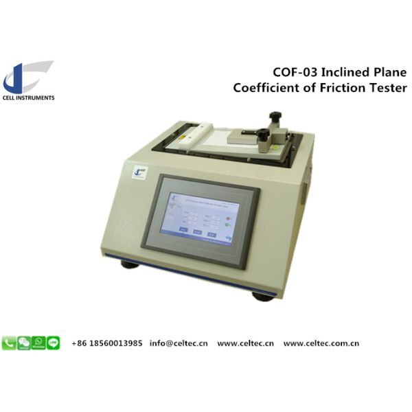 Inclination Plane Coefficient Of Friction Tester Package Material Static Fraction Test Machine