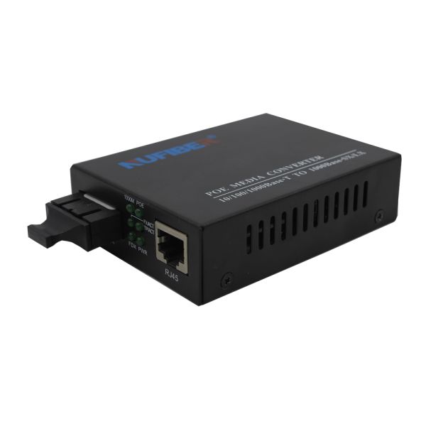 10/100/1000M POE Powered Switch for IEEE802.3af Devices 1310nm 20km SC Fiber to Copper High-Speed