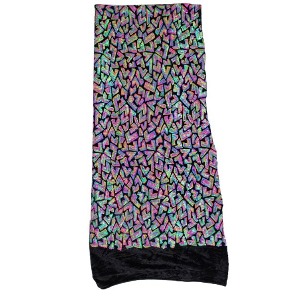 2021 Factory Direct Sale Wholesale China Factory 3mm Embroidered Sequin Fabric African USA India Hot Sale Dress Style