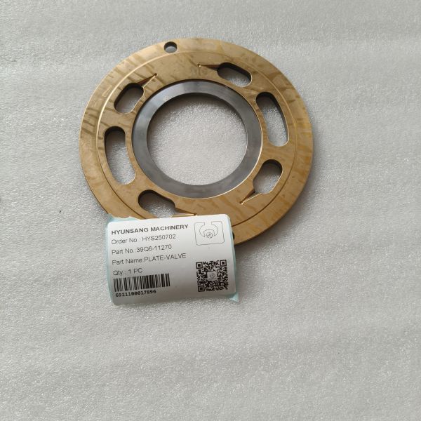 Excavator Pump Parts Valve Plate 39Q6-11270 For HX160L, HX180L, HX220L, HX220NL
