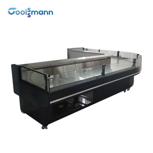 Quality Fan Cooling Meat Display Freezer Cooler Butchery Counter Fridge 180L for sale