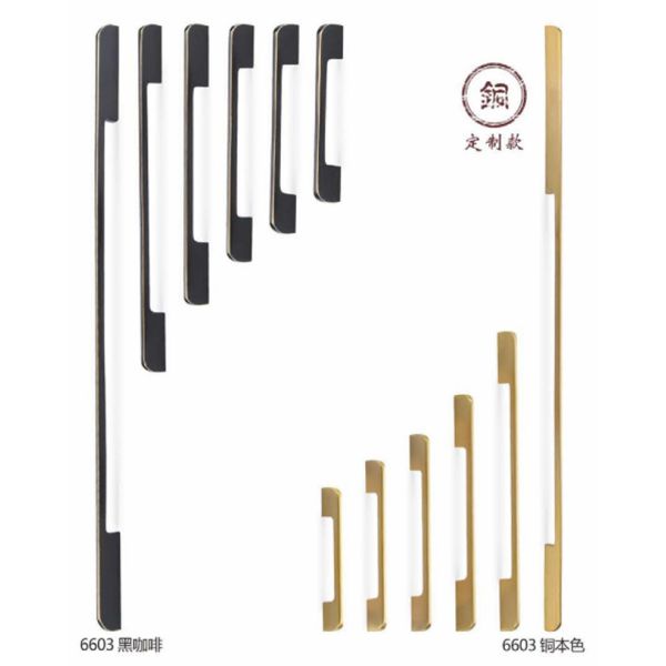 Antique Decorative Hardware Pull Handles Anti Rust Brass Lever Door Handles