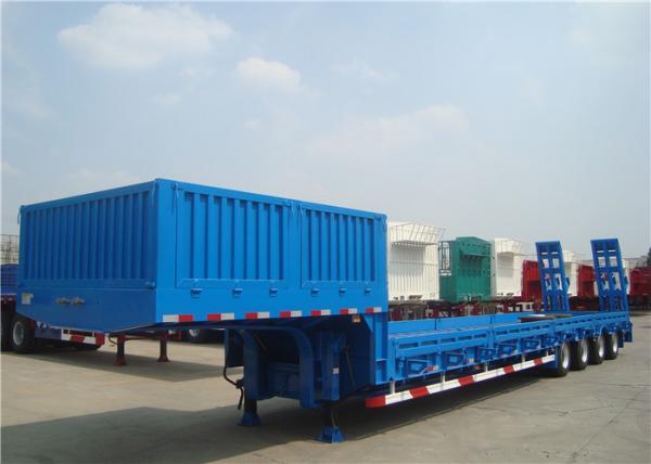 Quality Multi - Axle 80T Extendable Semi Trailer With Dual Line Braking System for sale