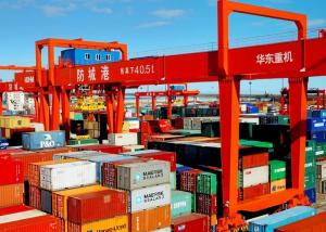 Wholesale 40.5T 50T 65T Container Handling Crane 380V-660V Gantry Rail Crane from china suppliers